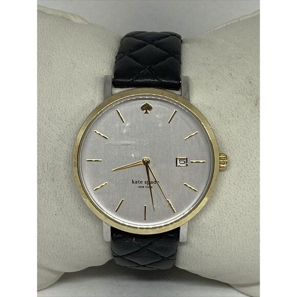 Kate Spade 0125 Women\'s Black Leather Analog White Dial Quartz Wrist Watch XX904 main image 5